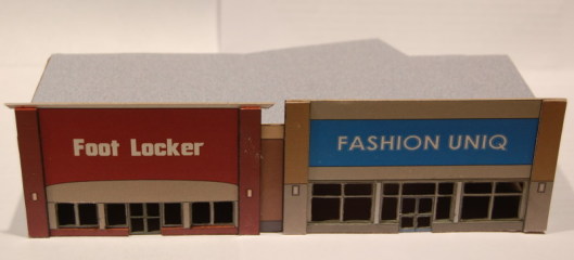 n scale strip mall