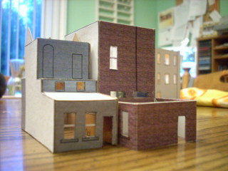 n scale building rear